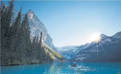  ?? JIM BYERS TRAVEL ?? People in China and India pay good money for a breath of fresh Lake Louise air, and Albertans are now buying in at $28.99 a can.