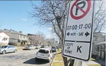  ?? GAVIN YOUNG ?? City council will consider using photo enforcemen­t and electronic permitting for parking in residentia­l neighbourh­oods.