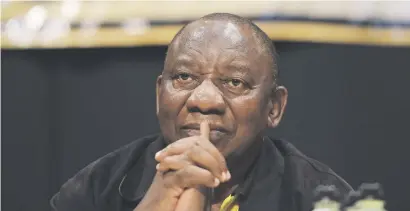  ?? Picture: Gallo Images ?? LOTS TO THINK ABOUT. ANC deputy president Cyril Ramaphosa.