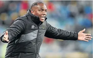  ?? / S A M U E L S H I VA M B U / BAC K PAG E P I X ?? Benni McCarthy’s Cape Town City face Baroka tonight with an eye on the PSL’s top spot.