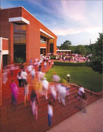  ?? (Courtesy Photo/WAC) ?? The WAC’s red brick facade has been updated since the opening in 1992.