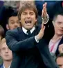  ??  ?? Chelsea manager Conte