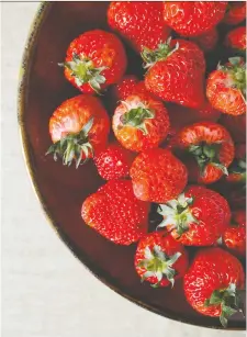  ?? OISHII OFFICIAL ?? Sweeter than the average strawberry, the specially cultivated Omakase berry, grown at an indoor farm in New Jersey, has become the first choice among top New York chefs for cooking.