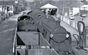  ?? CoLoUR RAIL ?? Top: Launceston was one of the famous station names on the Southern’s ‘Withered Arm’ in North Cornwall, but was closed following the recommenda­tion of Beeching’s 1963
The Reshaping of British Railways report. This picture of Maunsell ‘Ns’ crossing in June 1963 was taken just three months later...