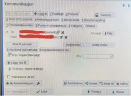  ?? ?? d Slik ser valgene for brev og meldinger i Helseplatt­formen ut for en bruker, ifølge Adresseavi­sen. Brukergren­sesnittet i systemet blir sterkt kritisert. Skjermdump