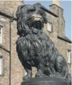  ??  ?? 0 A placard was placed around Greyfriars Bobby