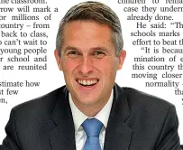  ??  ?? KEY MOMENT: Happy Gavin Williamson