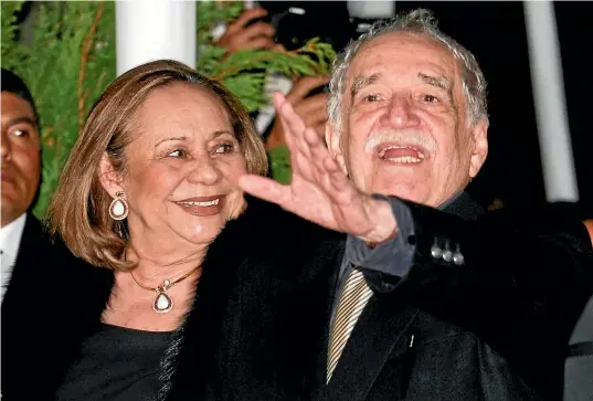  ?? GETTY IMAGES ?? Mercedes Barcha and Gabriel Garcia Marquez in 2010. ‘‘This world we both have is a world that we have created together,’’ he said.