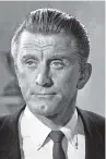  ?? ASSOCIATED PRESS FILE PHOTO ?? Actor Kirk Douglas in 1962. He starred in ‘Spartacus’ and many other films during his long career.