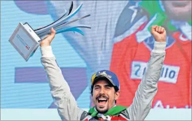  ??  ?? FELIZ. Lucas di Grassi se llevó el triunfo en Suiza y se sacó la espina de un mal año en la Fórmula E.