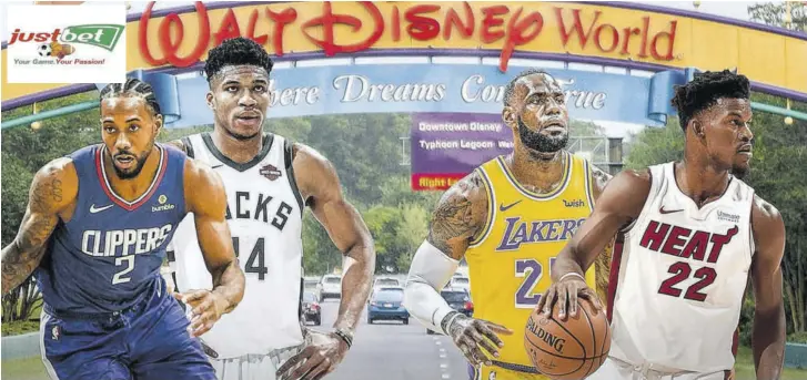  ??  ?? Walt Disney World in Orlando, Florida where the NBA will resume on July 30.