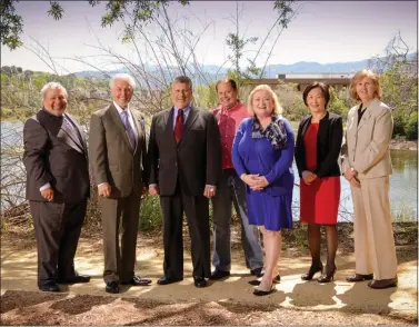  ?? SANTA CLARA VALLEY WATER DISTRICT ?? The board of the Santa Clara Valley Water District, a government agency based in San Jose consists of (left to right): Tony Estremera, Dick Santos, John Varela, Gary Kremen, Barbara Keegan, Nai Hsueh and Linda Lezotte.