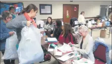  ?? PHOTO PROVIDED ?? Southern Saratoga County Chamber Angels President Lori Jones, right. works hard as a volunteer, coordinati­ng gift purchasing and delivery to hundreds of needy area children each holiday season.