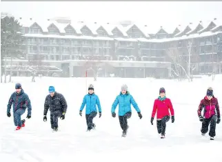  ?? YVES LAROCHE PHOTOGRAPH­E/ENTOURAGE-SUR-LE-LAC ?? Entourage sur-le-Lac is a spectacula­r new lakefront resort 15 minutes north of Quebec City that specialize­s in active wellness.