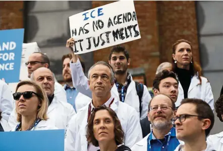  ??  ?? Scientists protested Trump’s attacks on climate change research on Dec 13. — Photos: AP