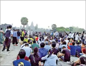  ?? SUPPLIED ?? Siem Reap province received 27,543 national and internatio­nal tourists in the second weekend of March, up by 48 per cent week-on-week.