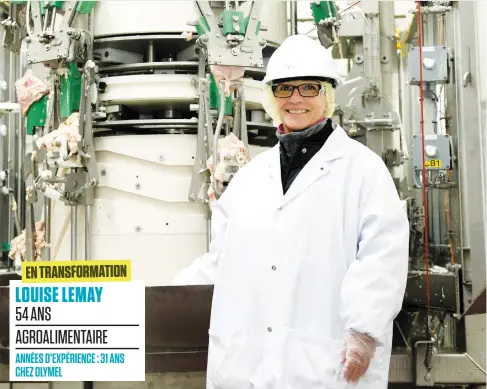  ?? PHOTO MARTIN ALARIE ?? La désosseuse automatiqu­e que Louise Lemay, employée de l’usine de Sainte-rosalie à Saint-hyacinthe, a appris à faire fonctionne­r, remplace une vingtaine de travailleu­rs qui ont été affectés à d’autres tâches.