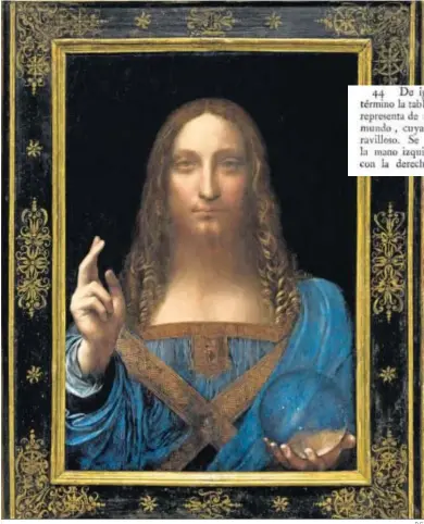  ?? D.C. ?? El ‘Salvator Mundi’ casa con la descripció­n del ‘Salvador del Mundo’, de Leonardo da Vinci, que recoge Antonio Ponz.