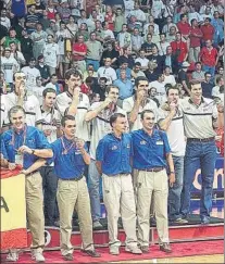  ?? FOTO: EFE ?? Los que ganaron el bronce en el Eurobasket de 2001