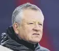  ??  ?? 0 Confusion surrounds Chris Wilder’s position