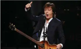 ?? Thumbs up … Paul McCartney. Photograph: Gary Wiepert/AP ??