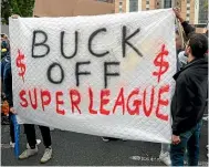  ??  ?? Normally tribal fans from across Britain were united in their condemnati­on of the Super League proposal.