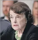  ?? Chip Somodevill­a Getty Images ?? SEN. DIANNE FEINSTEIN has pressed Kavanaugh on abortion rights and gun safety in her understate­d way.