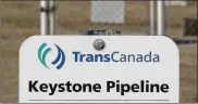  ?? JEFF MCINTOSH / THE CANADIAN PRESS 2015 ?? The Keystone pipeline brings oil from TransCanad­a’s facilities in Hardisty, Alberta, seen here in 2015. The pipeline has been a focus of environmen­tal protests for years, and now a federal judge has ordered a fresh review of changes to its route.