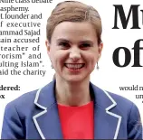  ??  ?? Murdered: Jo Cox