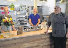  ?? DAVE STEWART • THE GUARDIAN ?? Amy Beaton, left, and Jason Horton, right, opened A.J.’S Kitchen and Catering on Kent Street in Charlottet­own on May 4. They also brought on Joseph Beeley to help with some business savvy.