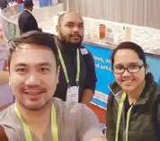  ??  ?? The Vaquform team at CES: John Tan, Carlo Templo and Keeshia Leyran