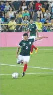  ?? |CORTESíA CONADE ?? El equipo mexicano de futbol no desentonó con la actuación nacional.