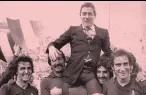  ??  ?? In trionfo Gigi Radice campione d’Italia col Toro nel ‘76