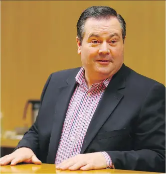  ?? AL CHAREST ?? New PC leader Jason Kenney says the NDP government shouldn’t be taking an “adversaria­l or aggressive approach” to the dispute with two schools over the LGBTQ school policy.