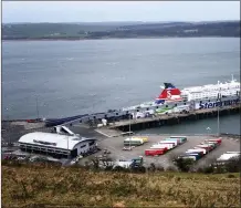  ??  ?? The Cairnryan Ferry Terminal that serves the Northern Ireland route