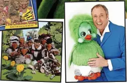  ?? ?? HITS: Spitting Image, The Wombles and Keith Harris with Orville. Left, Mr Blobby. Below, Roland Rat and Basil Brush