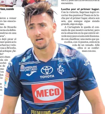  ?? RAFAEL PACHECO. R. PACHECO ?? El sufrimient­o viene incorporad­o en el Cartaginés, si no que lo diga Paolo Jiménez.