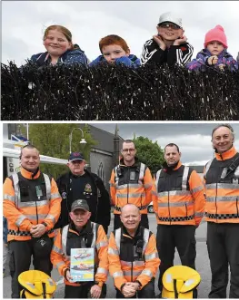  ??  ?? MembersMe of the Irish Coast Guard from Ballybunio­n. Front: TJ McCarron, Jo John Walsh. Back (from left): Joby Costello , Noel Finucane , Jonathan Ma Mahoney , Brian Mangan and Garry Kavanagh .