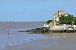  ??  ?? Talmont-sur-Gironde et sa fameuse église Sainte-Radegonde, icône de l’estuaire.
