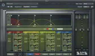  ??  ?? Mit einem Multibandk­ompressor hat man die Möglichkei­t, einzelne Frequenzbä­nder auszuwähle­n und simultan mit Kompressor­en, Gates und Limitern zu bearbeiten