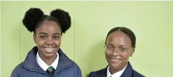  ?? Mtyapi Pictures: SUPPLIED ?? LEADERS: Victoria Girls High School 2023 school captain Hlumelo Gaqa and deputy Siphosethu