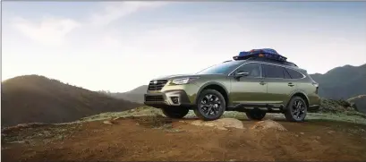  ??  ?? The 2020 Subaru Outback XT Onyx Edition AWD SUV. Courtesy of Subaru Internet Media.