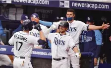  ?? GETTY iMAGES ?? TOP OF THE HEAP: The Rays beat the Yankees again yesterday, their 10th win out of 12 against New York.