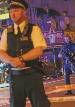  ?? DANIEL LEAL-OLIVAS AGENCE FRANCE-PRESSE ?? La police londonienn­e a rapidement été dépêchée sur les lieux de l’incident.