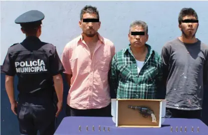  ?? ESPECIAL ?? Se les giró prisión preventiva a los tres detenidos.