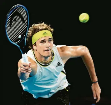  ?? Foto: Matt King, Getty ?? Reckte sich erfolgreic­h in die nächste Runde: der Hamburger Alexander Zverev. Der 23‰Jährige ist von ursprüngli­ch fünf gestar‰ teten deutschen Spielern der einzig noch verblieben­e.