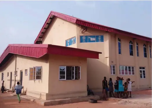  ??  ?? The new Catholic Police Chaplaincy at the Police Shell Camp Headquarte­rs, Owerri, built by Imo CP, Mr. Taiwo Fredrick Lakanu