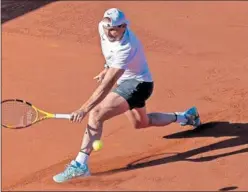  ?? ?? Rafa Nadal, ayer, durante su entrenamie­nto en el RCT Barcelona.