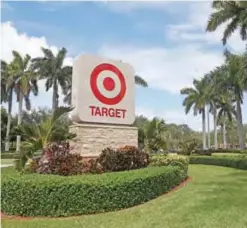  ??  ?? FLORIDA: This photo, shows the entrance for a Target store, in North Miami Beach, Florida. — AP