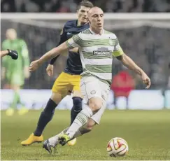  ??  ?? Celtic captain Scott Brown in action against Salzburg at Parkhead in the 2014 Europa League when the Austrians won 3-1.